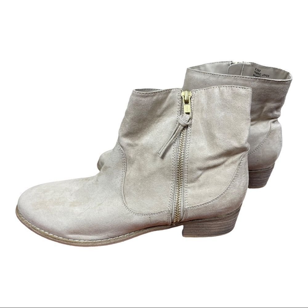 DIBA Ankle Booties Cream Women's size 8.5 Western Country Bohemian